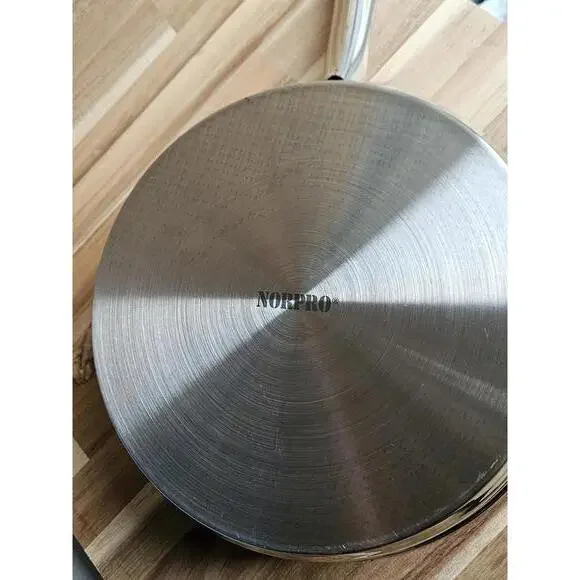 Norpro Stainless Steel 10.25" Egg Poacher & Skillet Set (#669) - 6 Cup - Picture 6 of 14